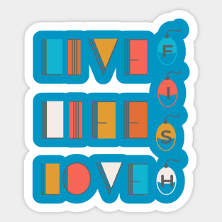 Live Life Love Fishing Sticker